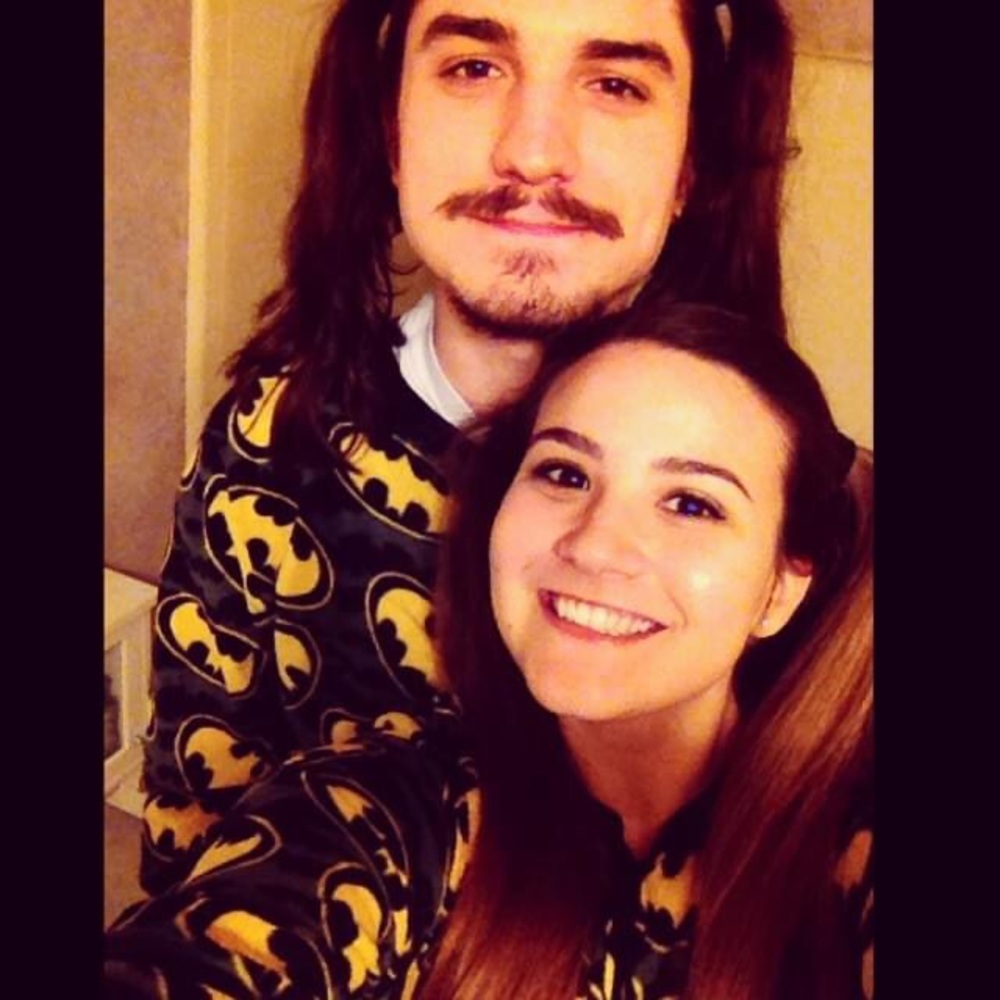Men’s medium footless Batman onesie pjs